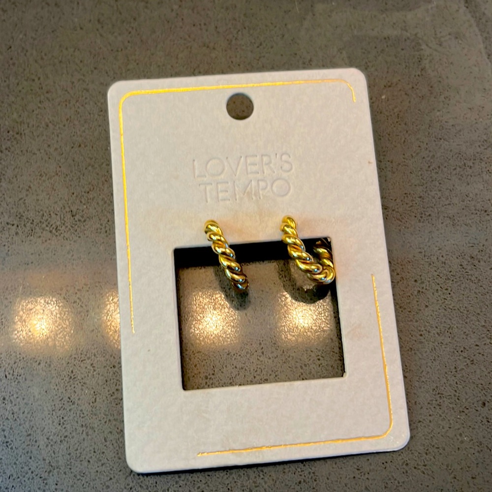 Lovers tempo cosmos star biggie hoop earrings. Worn once.